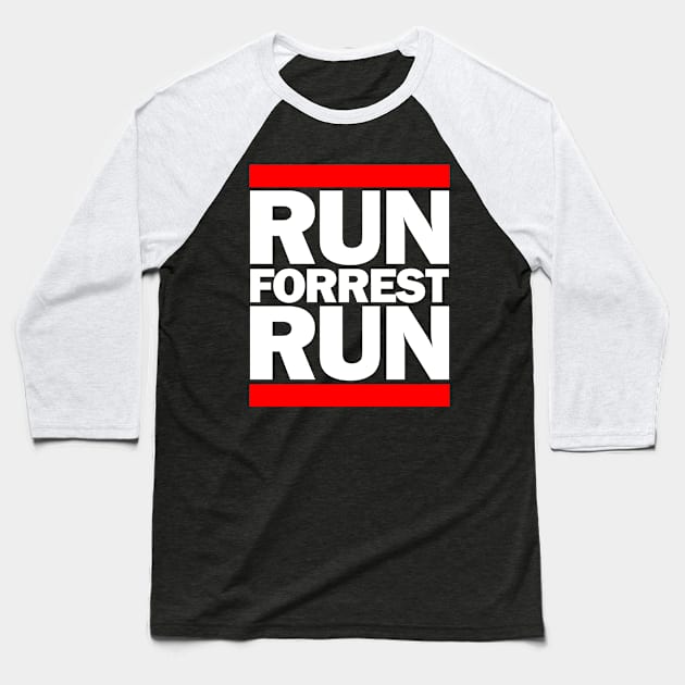 Run Forrest Run Baseball T-Shirt by Three Meat Curry